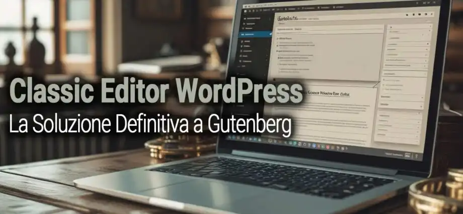 Classic Editor Wordpress  La Soluzione Definitiva A Gutenberg