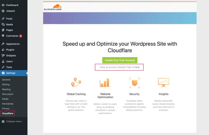 Configurare Cloudflare CDN Gratis su WordPress (Guida Passo Passo) 30 Configurare Cloudflare Cdn Gratis Su WordPress Guida Passo Passo