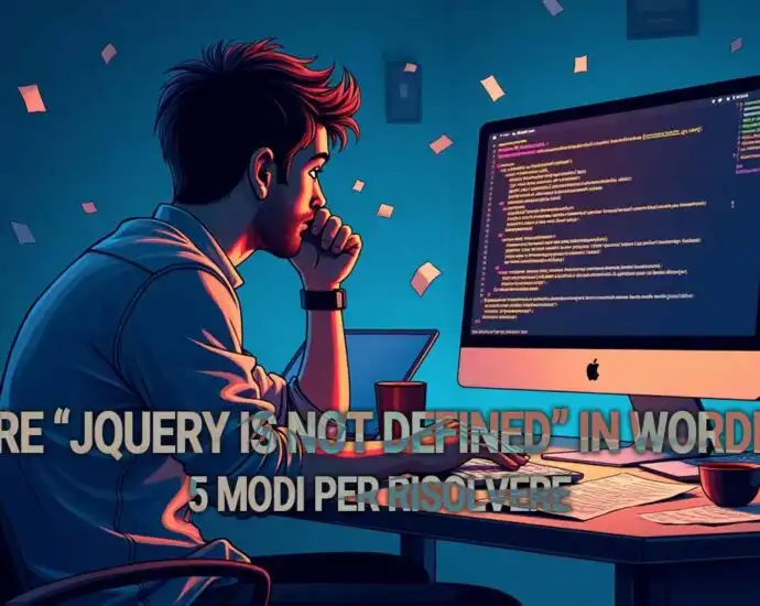 Errore   8220 Jquery Is Not Defined  8221  In Wordpress  5 Modi Per Risolvere