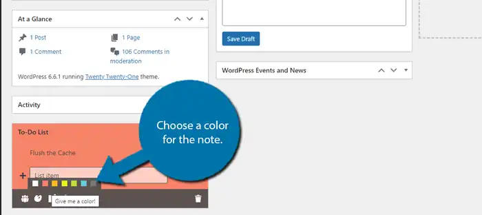 Note Bacheca WordPress: Usa WP Dashboard Notes (Guida Facile) 17 Note Bacheca WordPress Usa Wp Dashboard Notes Guida Facile