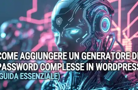 Come Aggiungere un Generatore di Password Complesse in WordPress (Guida Essenziale)