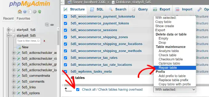 Riparare Database WordPress: 6 Metodi Semplici (Guida Definitiva) 25 Riparare Database WordPress: 6 Metodi Semplici (guida Definitiva)